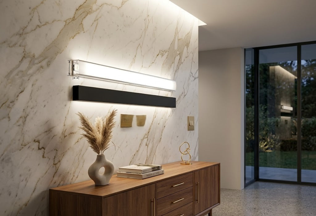 BK 25MM Surface LED Aliminium Black Profile