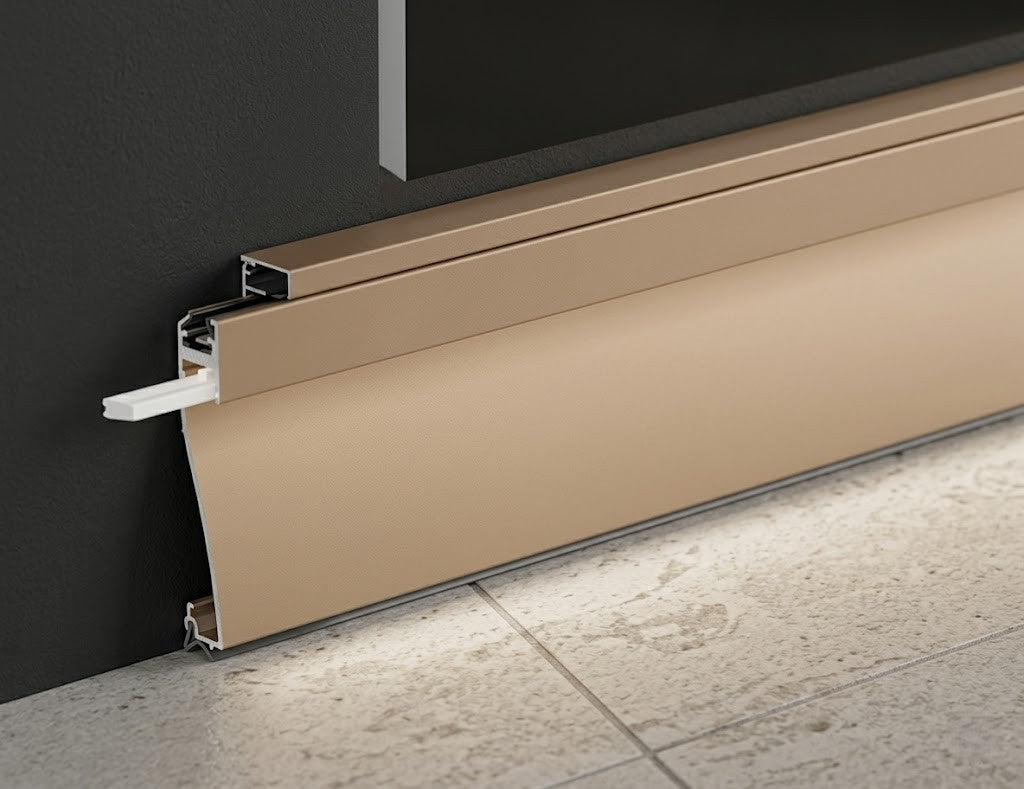 Base 0180 LED Aluminium Skirting Profile