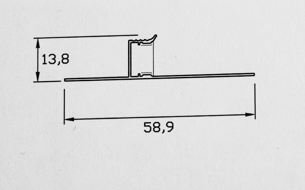 Base 0260 LED Aluminium Skirting Profile