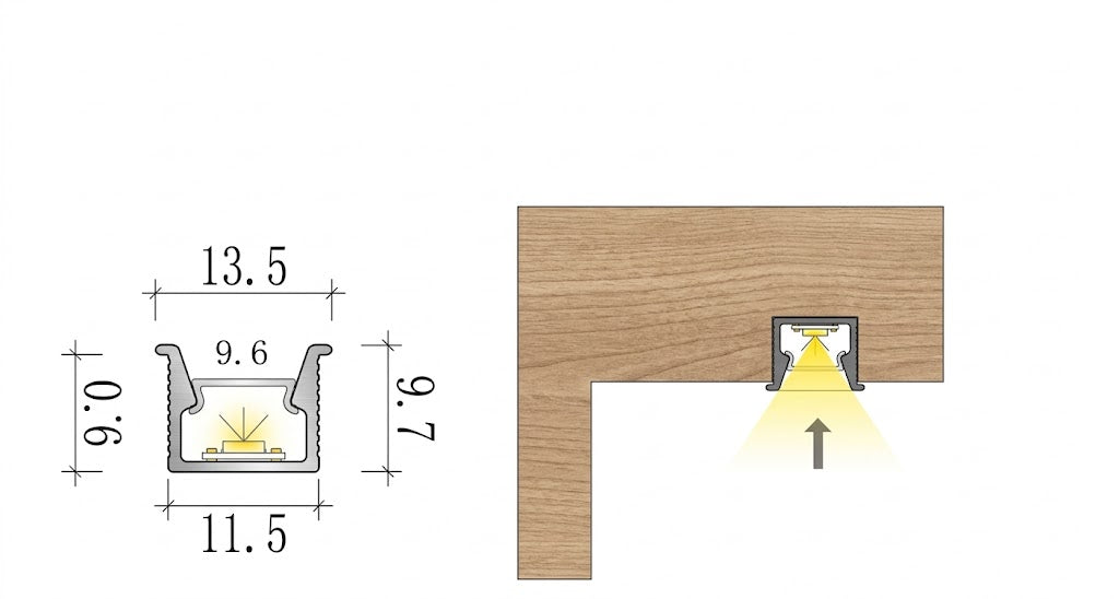 Cube 08 - LED Aluminium Profilr Cube Series
