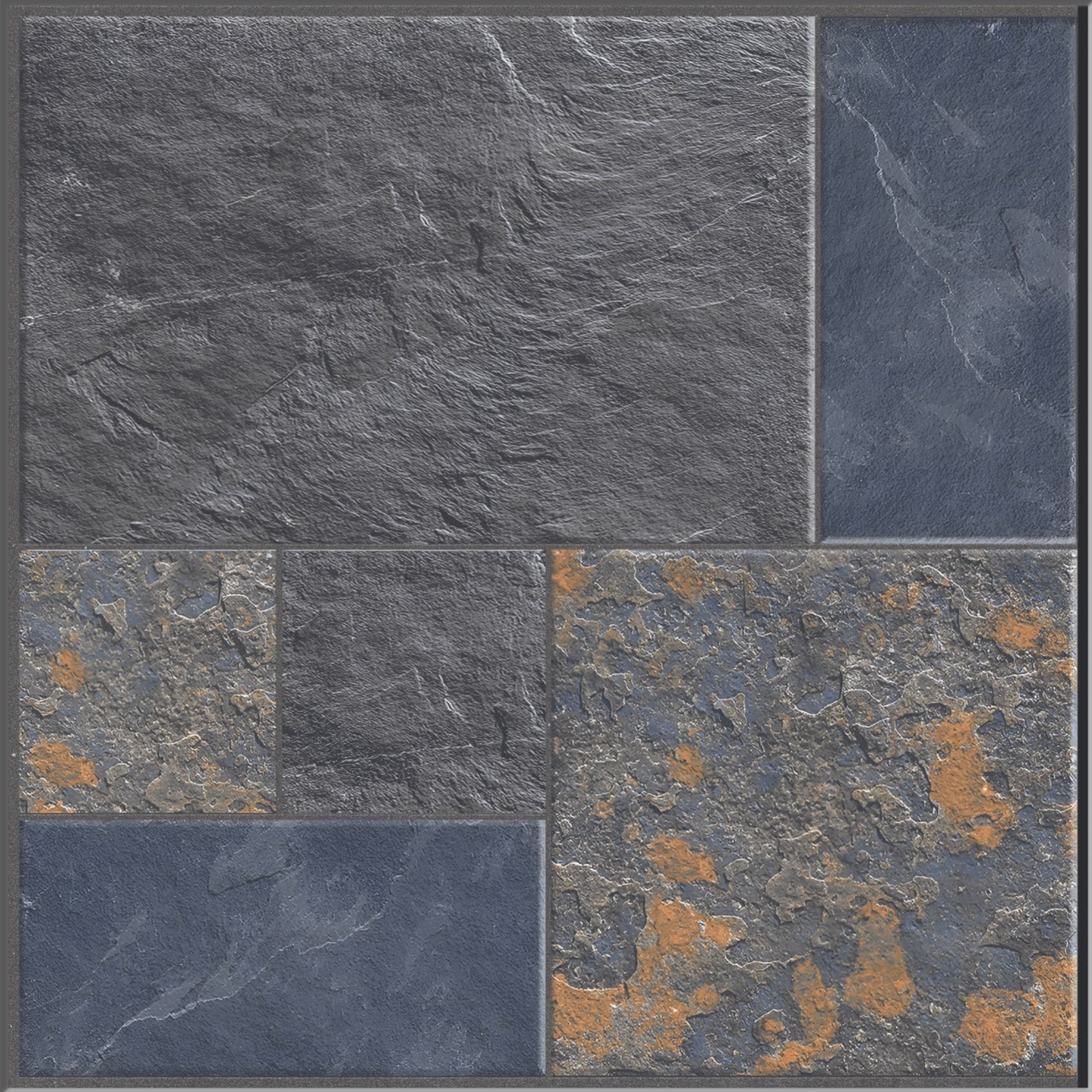 Rustic Metal Blue