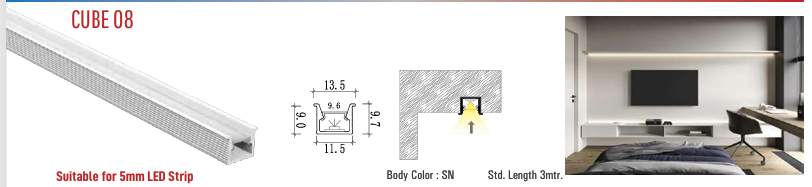 Cube 08 - LED Aluminium Profilr Cube Series