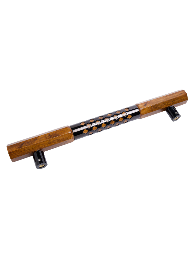 AH 4418 Door Handle Hex Wood