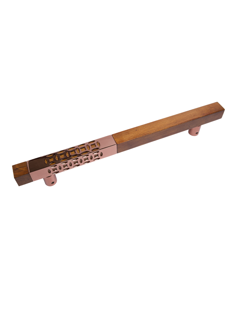 AH 4720 Door Handle Square Wood