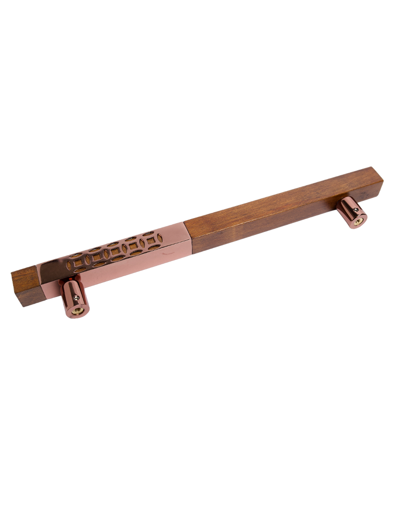 AH 4720 Door Handle Square Wood