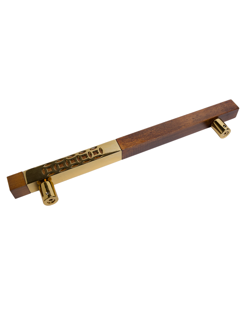 AH 4720 Door Handle Square Wood