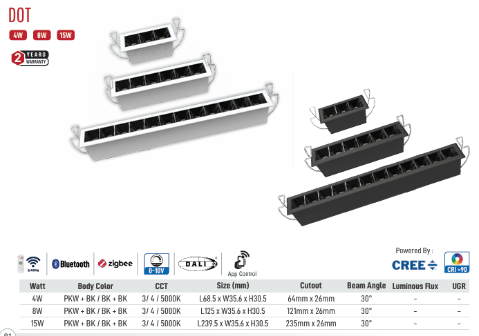 DOT LED Linear Downlight