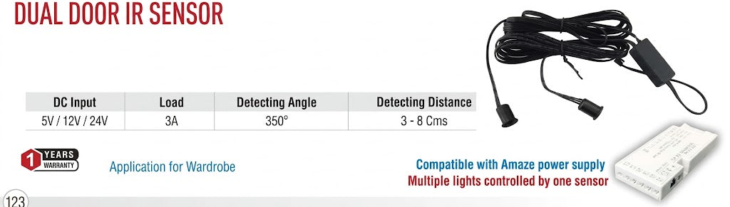Dual Door IR LED Sensor