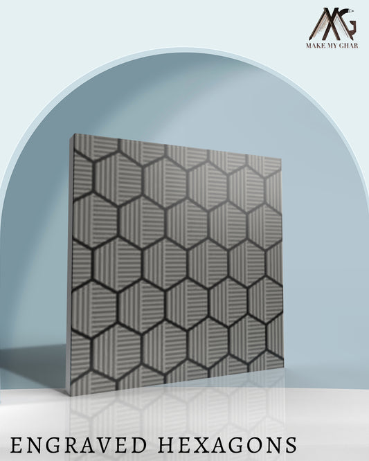 Engraved Hexagons