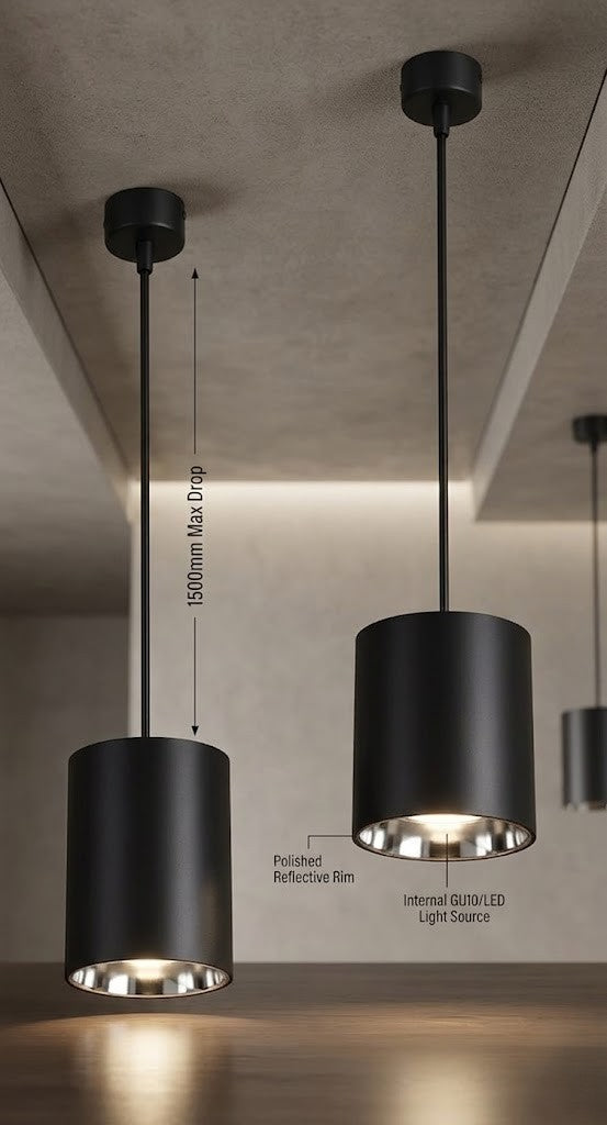 Ferrero (HL) Led Hanging Light (Black)