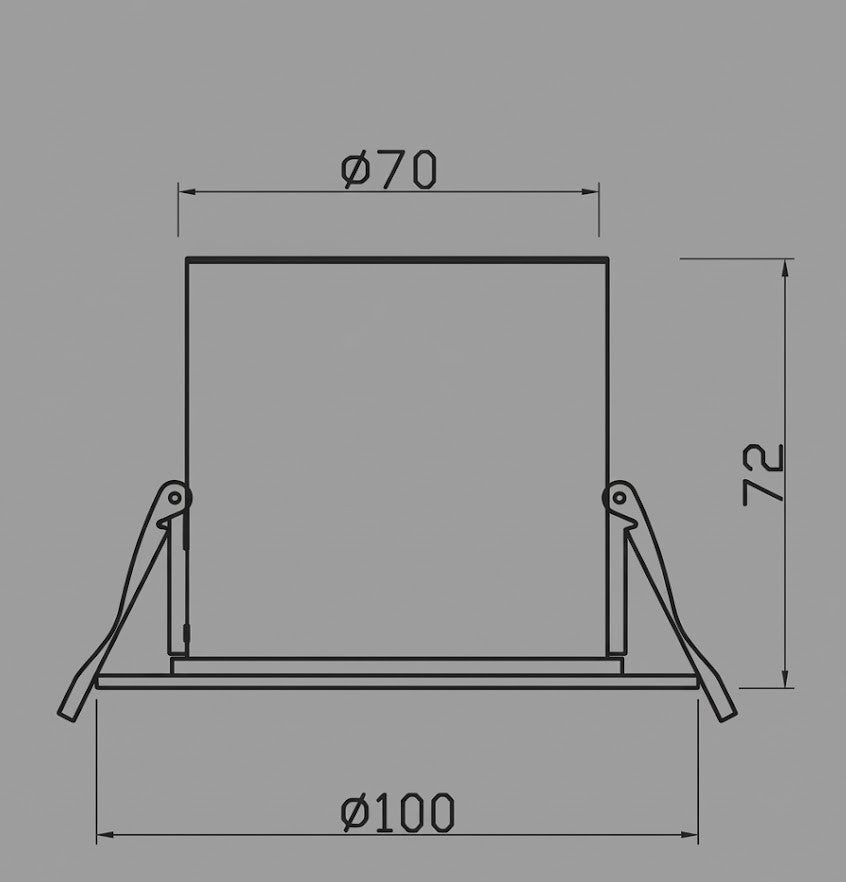 GLO Remote Recessed Canopy (Feeder Only)