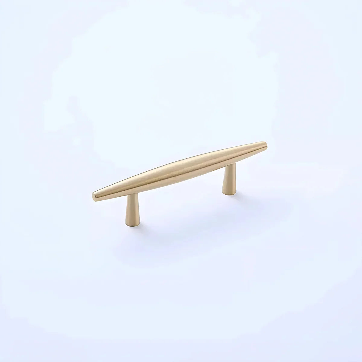 Spindle Tapered Brass Cabinet Pull