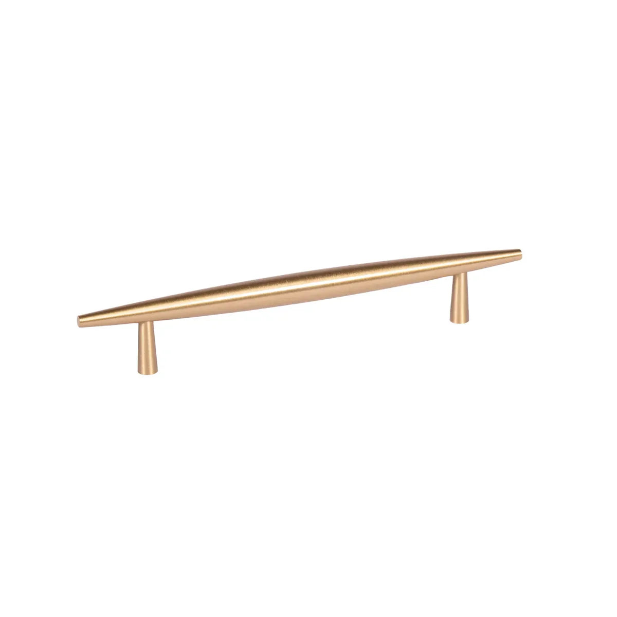 Spindle Tapered Brass Cabinet Pull