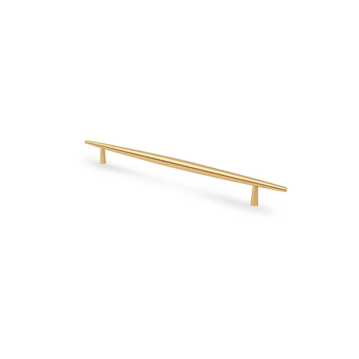 Spindle Tapered Brass Cabinet Pull