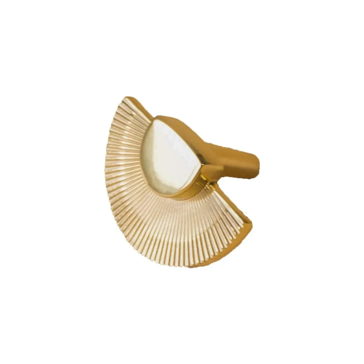 Scalloped Brass Fan Handle Collection