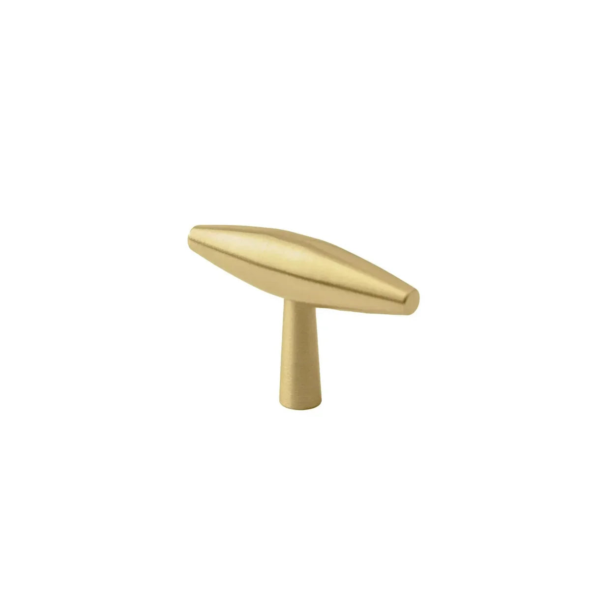 Spindle Tapered Brass Cabinet Pull
