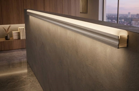 LED Aluminium 17MM Curtain Grazer Profile