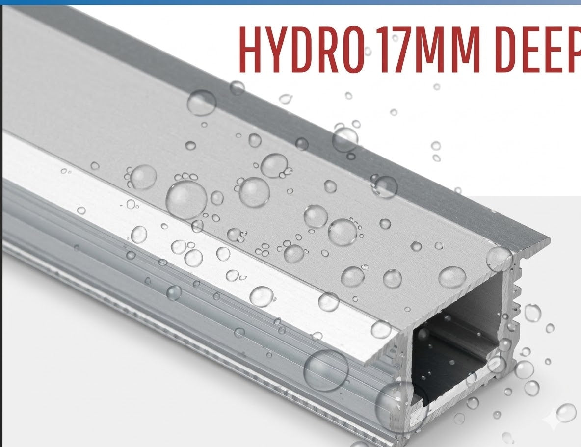 Hydro 17MM Deep Concealed LED Aluminium Profile Hydro Series
