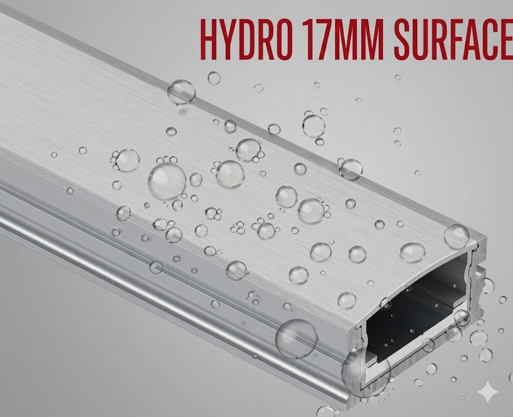 HYDRO 17MM Surface LED Aluminium Profile Hydro Series