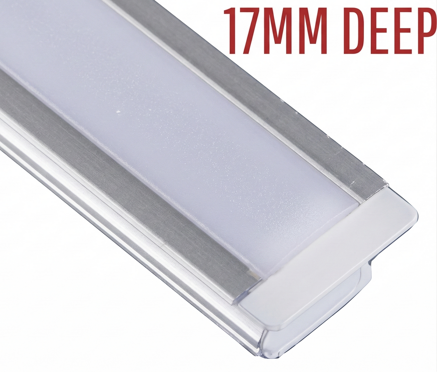 LED Aluminium Profile 17mm Deep (Concealed)