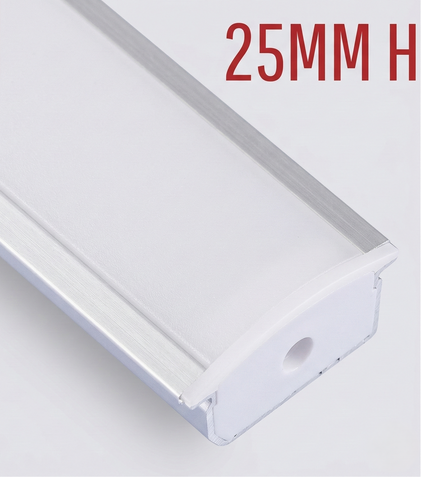 LED Aluminium Profile 25mm Heavy (Concealed)