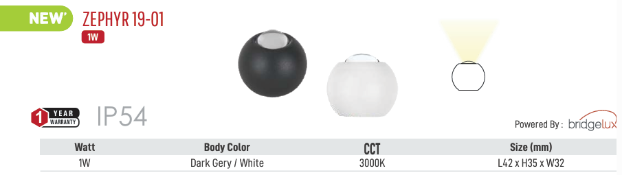 LED Zephyr 19-01 Outdoor Light