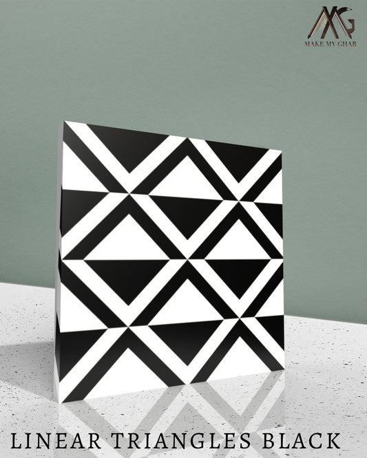 Linear Triangles Black