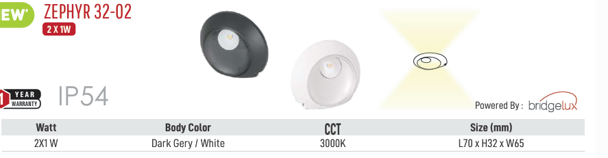 LED Zephyr 32-02 Outdoor Light