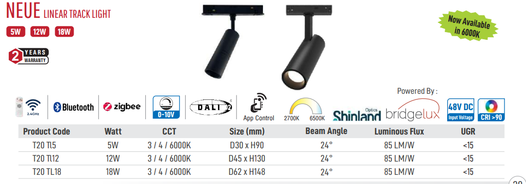 Neue Linear Track Spot Light