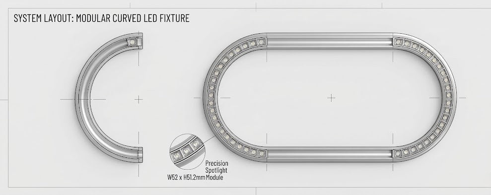 Neue Round Track Recessed Trimless