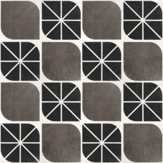 Neutral Pinwheel Black