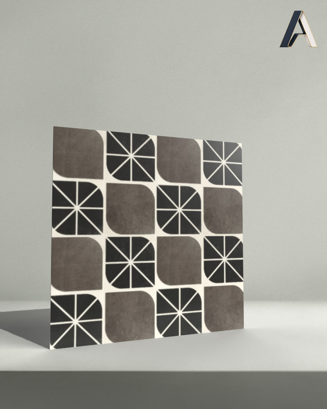 Neutral Pinwheel Black