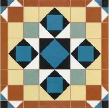 Retro Mosaic Brown