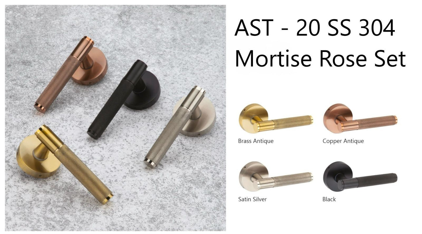 AST 1820 Flo Spades Mortise Lock Set