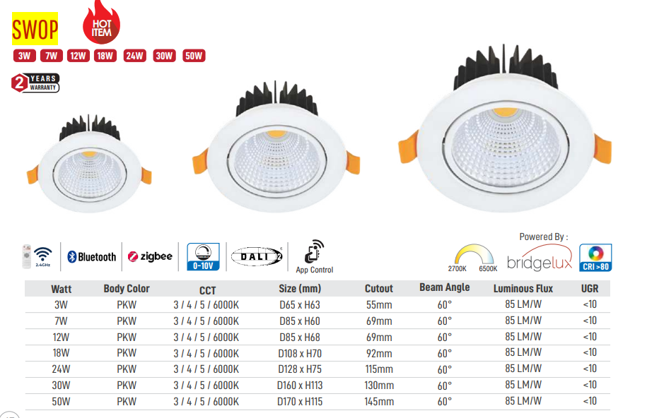 Swop LED Downlight