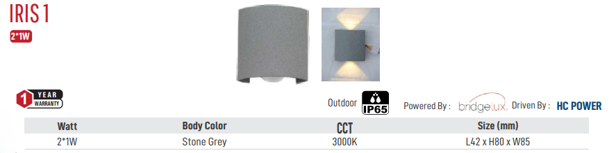 IRIS 1 LED Outdoor Light