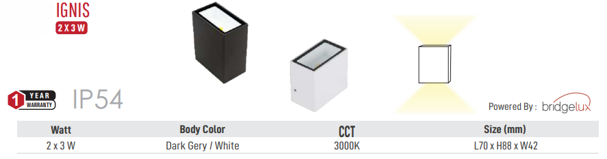 Ignis LED Outdoor Light (Rectangle)
