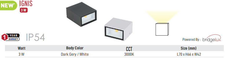 Ignis LED Outdoor Light (Square)