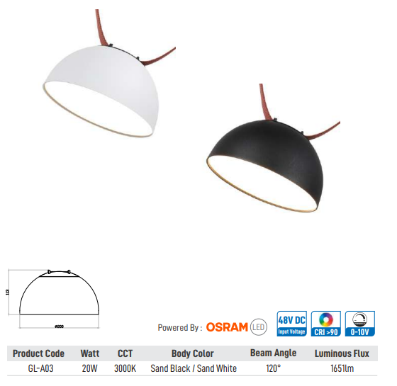 GLO Direct Diffused Light (Wide)