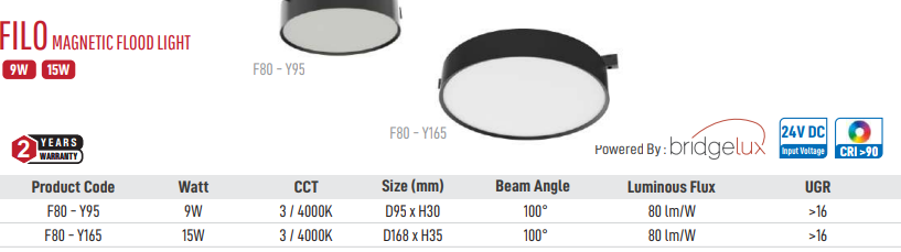 Filo Magnetic Flood Light