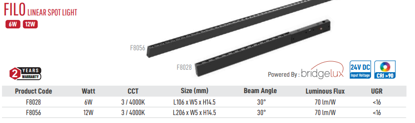 Filo Linear Spot Light (Coincide)