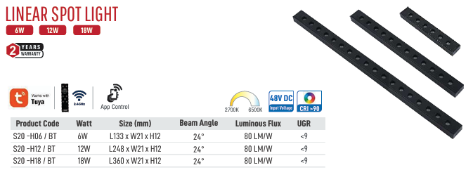 Zen Linear Multi Spot Light