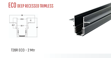 Neue Track Deep Recessed Trimless