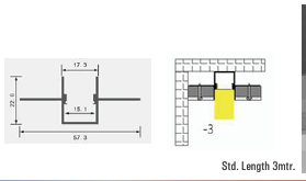 Ambi 1732 LED Aluminium Profile