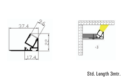 Ambi 4119 LED Aluminium Profile