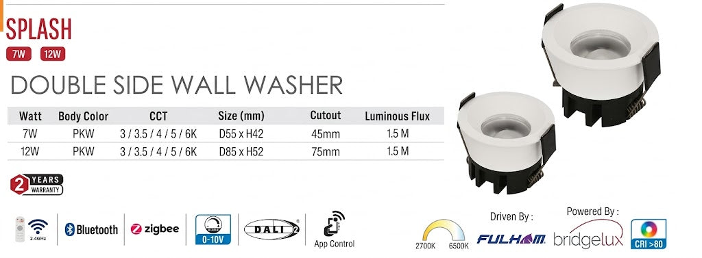 Splash Double Side Wall Washer