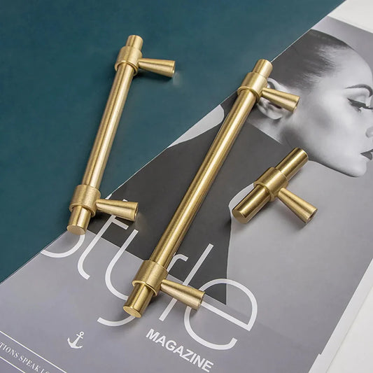 Naveena Solid Brass T-Bar Handle Collection