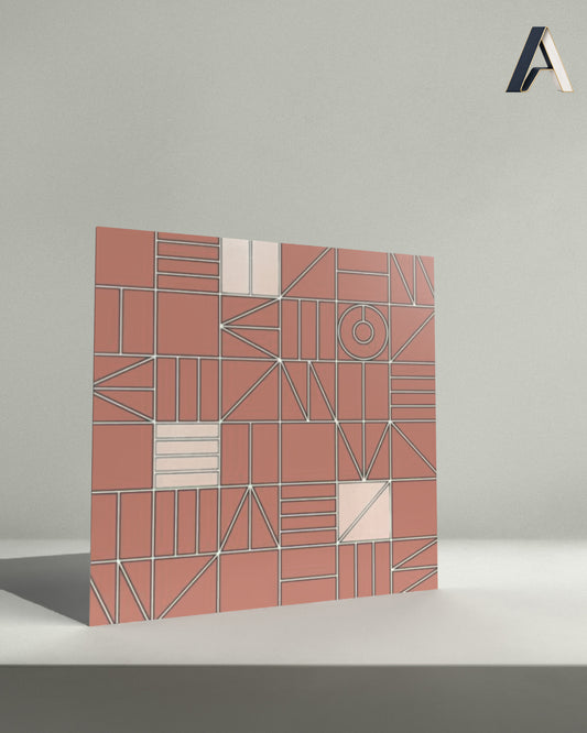Terracotta Line Mosaic