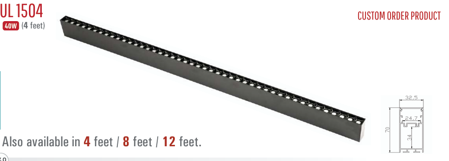 UL 1504 LED Combined Linear Lighting