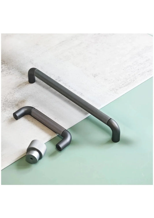 Textured Bar & Knob Handle Set – Modern Industrial Design